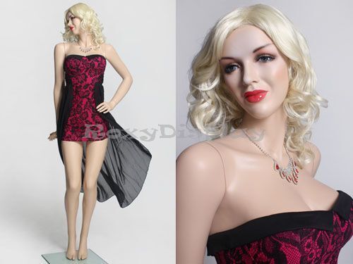 Sexy Big Bust Female Fiberglass Mannequin Dress form Display #MZ