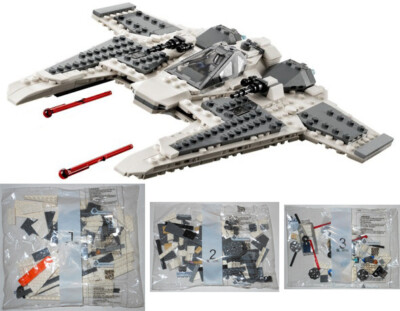 LEGO 75348 Mandalorian Fang Fighter vs TIE Interceptor Fang