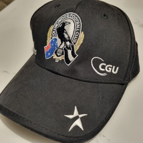 Star Athletic Official Collingwood Magpies AFL Adults Performance Cap Size M - Picture 1 of 7