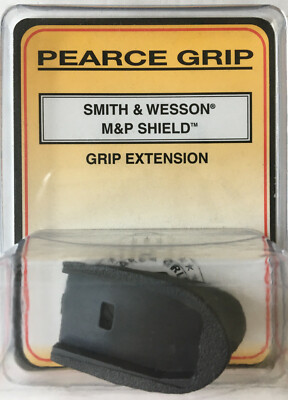 M&amp;p Pearce Grip Extension For S&amp;W M&amp;P Shield 9mm/.40 - Magazine Grip PG-MPS (Black) Shield Plus Accessories