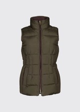 Dubarry Spiddal Down And Feather Gilet - Olive - Size 18 (eu 44) Cost £199