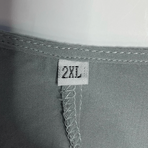 2XL Grey Elbow Length Sleeve Blouse - Picture 3 of 5