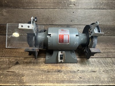 Vintage Dayton Commercial Bench Grinder 1/3 HP 6'' 115V 1/2'' Arbor 4Z672A