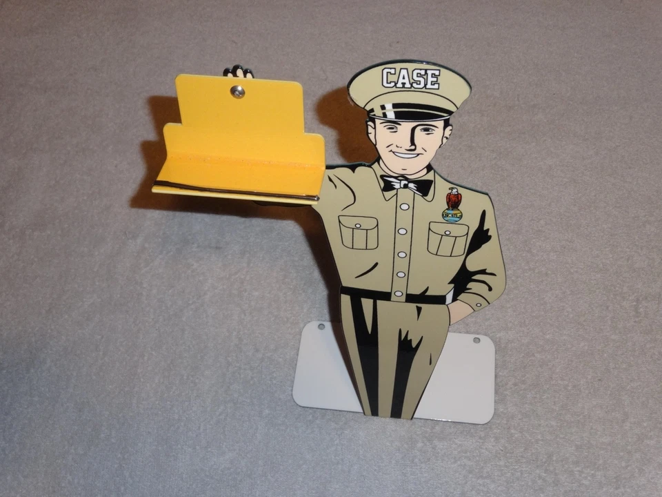 DE COLECCIÓN J.I ESTUCHE TRACTOR DISTRIBUIDOR 12" METAL GASOLINA ACEITE TARJETERO CARTEL Foto 4 de 4