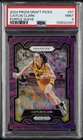 2024 PANINI PRIZM DRAFT PICKS PURPLE WAVE #57 CAITLIN CLARK ROOKIE RC PSA 9