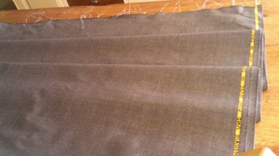 VINTAGE FEINSTER MOHAIR UND WOLLSTOFF - 2,85 METER - ZWEITEILIG -