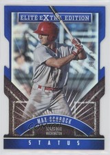 2015 Panini Elite Extra Edition Status Blue Die-Cut 90/100 Max Schrock #114 7ti