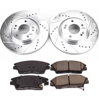 Power Stop K7355 Z23 Daily Driver Brake Pad and Z23 Evolution Brake Rotor Kit