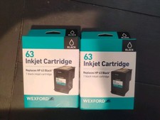 Wexford 63 Black Ink Cartridges NIB Lot Of 2