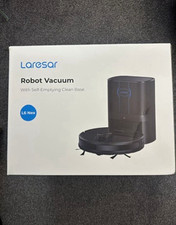 Laresar L6 Nex Robotic Vacuum Self-Emptying Clean Base, Black, Cordless