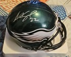 Assante Samuel & Nate Allen Signed Philadelphia Eagles Mini Helmet W/JSA COA — photo 1