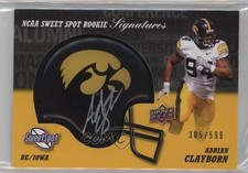2011 Upper Deck Sweet Spot Rookie Signatures /599 Adrian Clayborn Auto 3c7