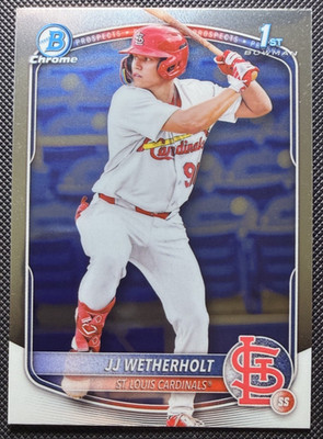2025 Bowman - Chrome Prospects JJ Wetherholt #BCP-22