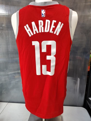 耐克 Dri Fit Swingman NBA 火箭队 #13 Harden 球衣 44 码中号红色非常好 - 第 1 张/共 11 张