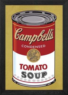 Campbells Soup Bordeaux Gerahmtes Wandbild Poster Leinwanddruck Bild