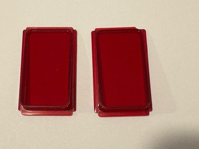 Nintendo Virtual Boy OEM Left/Right EYE CAPS Replacement Red Lenses Original
