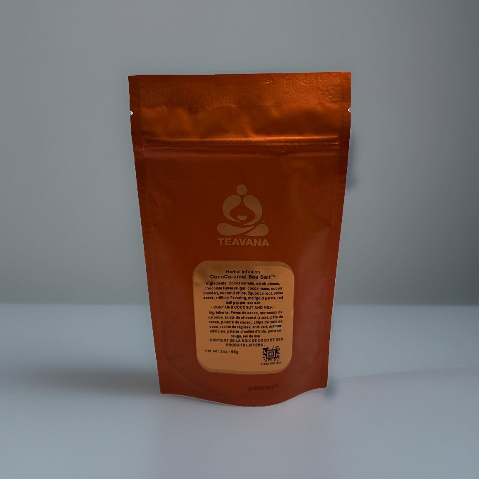 Vana Cococaramel Sea Salt Herbal Tea, 2oz/56g Factory Sealed Bags, New