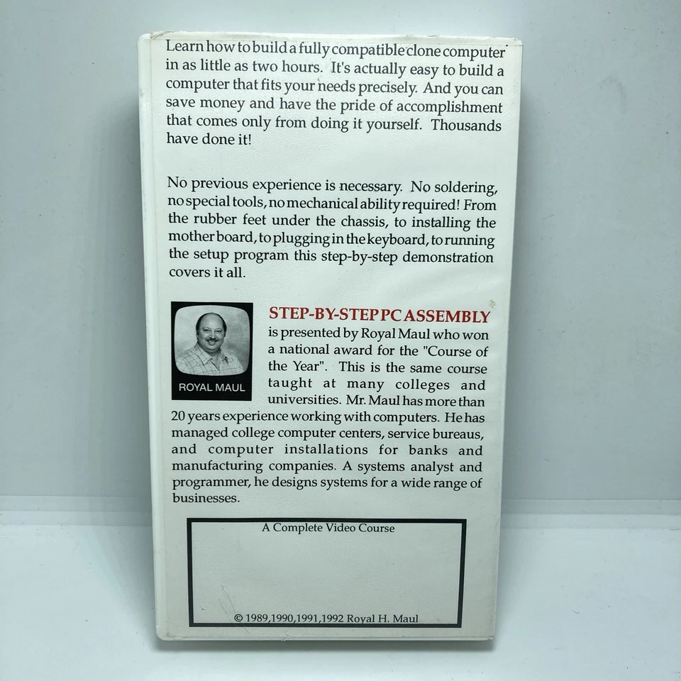 Vintage Step By Step PC Computer Assembly VHS By Royal Maul - Image 2 of 3