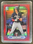 2026 Bowman Walker Jenkins Chrome Prospects Red Refractor #/5 Twins