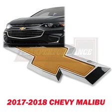 For Malibu 2017-2018 Front Grill Grille Bowtie Emblem Gold Chrome