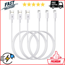 3ft 3Pack Apple MFi Certified iPhone Charger Cord, USB to Lightning Cable, Fa. 