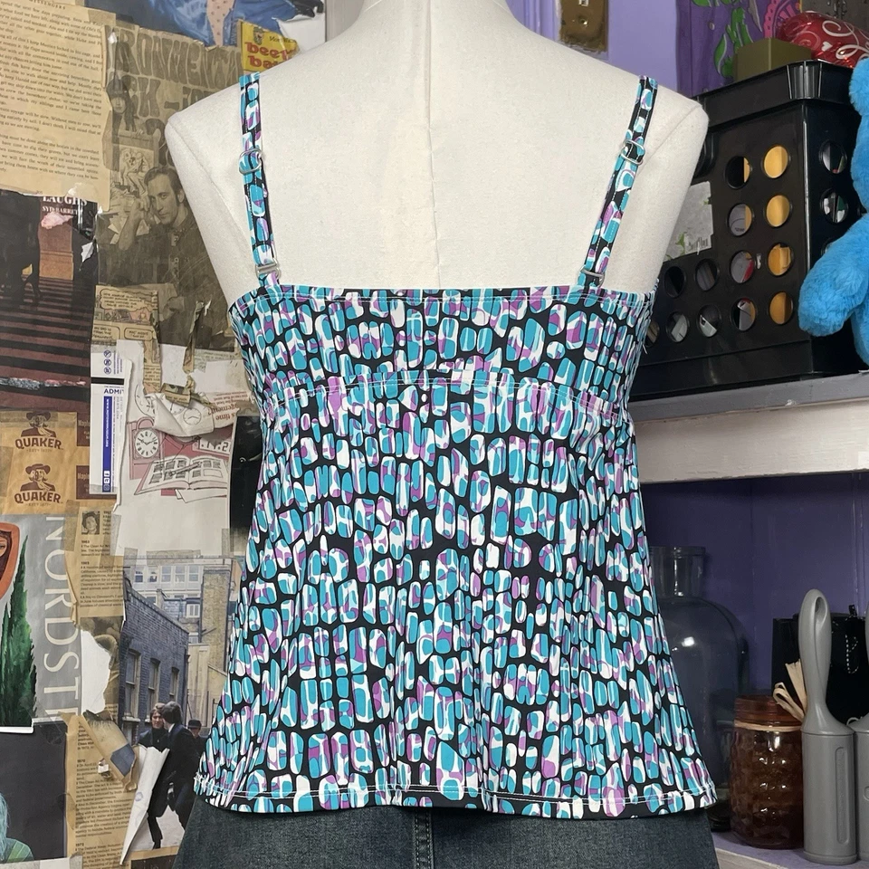 Топ танкини с геометрическим принтом Dana Buchman - Изображение 4 из 4