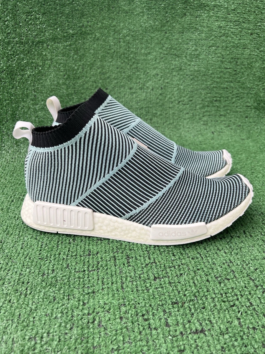 Men\'s Adidas NMD _CS1 Parley Blue/White Primeknit Slip On Sneakers Sz 10 EUC! adidas Parley x NMD_CS1 Primeknit Blue Spirit for Sale  main image 3