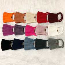 C.C Knit Winter Facemask for Adults, Brand Facemask, Colorful Warm Facemask