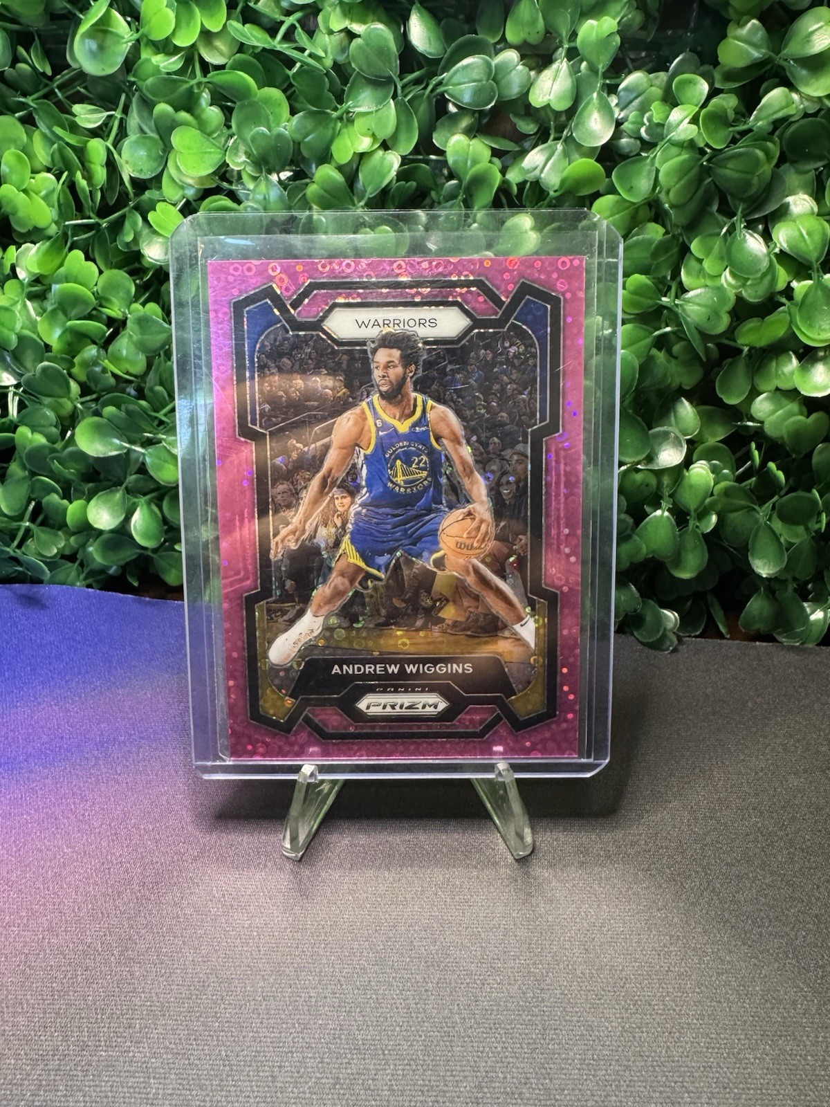 2023-24 Panini Prizm - Andrew Wiggins #83 Pink Fast Break Prizm /50
