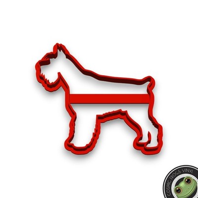Miniature Schnauzer Dog Shaped Cookie Cutter - Polymer Clay Cutters - Ceramic Cl