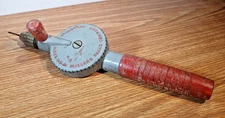 Vintage MILLERS FALLS Manual Crank Hand Drill with Bit Storage in Handle