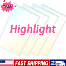 2x2FT,2x4FT LED Flat Panel Light 5CCT Switchable Drop Ceiling Lights ETL Listed