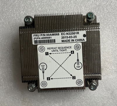 Lenovo IBM FRU 00AM068 46W9081 N3250 1R SCREW DOWN CPU HEATSINK