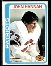1978 Topps #35 John Hannah Football Card 0601H