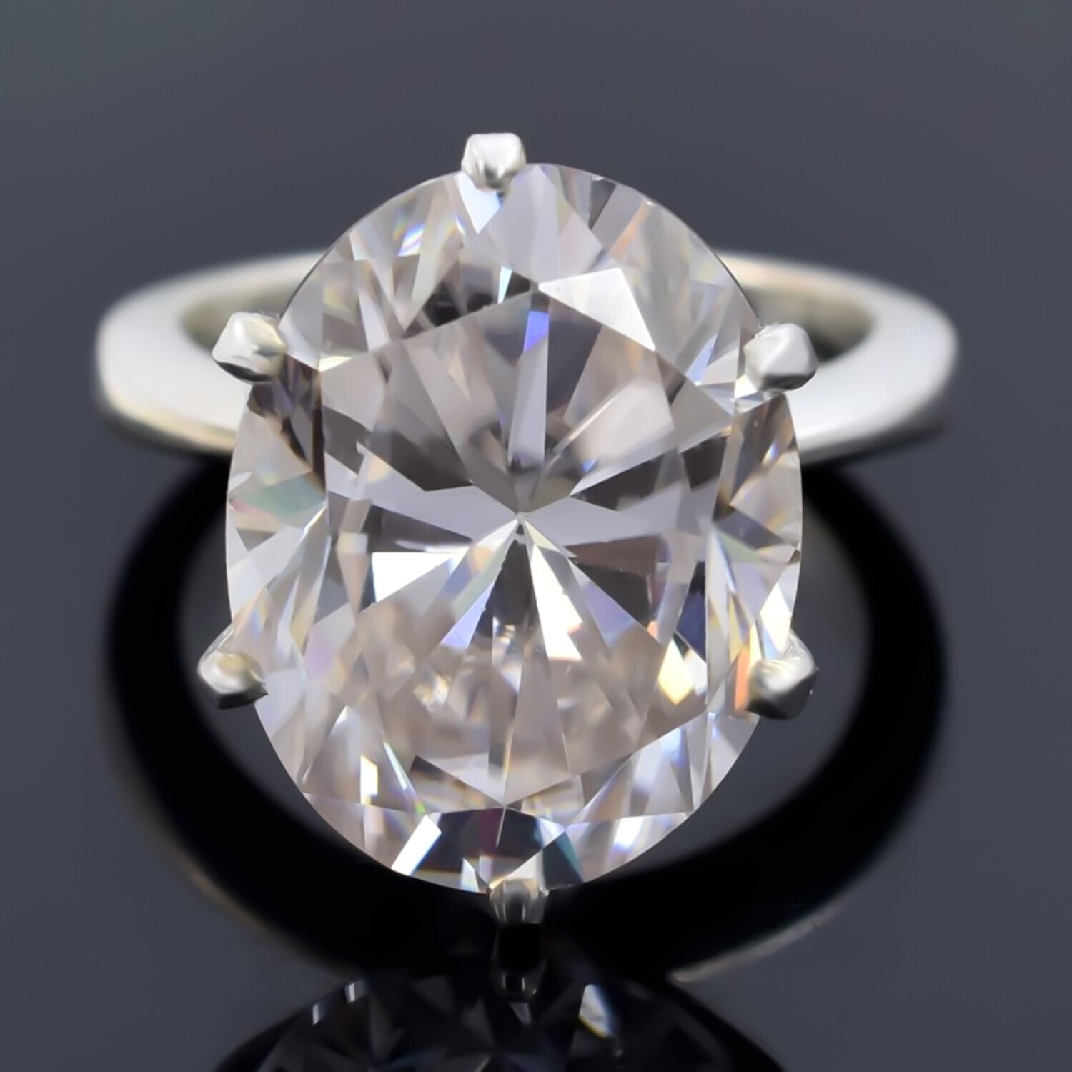 9.75 Ct Certified White Diamond Solitaire Ring Romantic Gift for Spouse