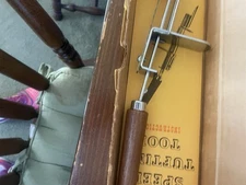 Vintage RC Rug Crafters Speed Tufting Tool w Wood Handle - - Box & Booklet