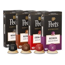 Peet's Coffee Espresso Capsule Variety Pack 40Ct BB 08/2026