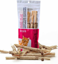 Silvervine Sticks for Cats - 100 Natural Cat Chew Toy for Aggressive Chewers an