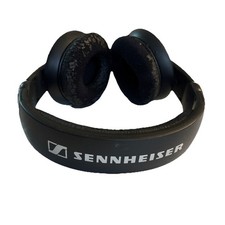 Sennheiser HD 205 Headphones Black Silver Over The Ear VTG RARE-Tested Working