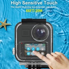 Waterproof Case for 2019 Go Pro MAX 360 Touchscreen Diving by FiTSTILL 147FT/45M