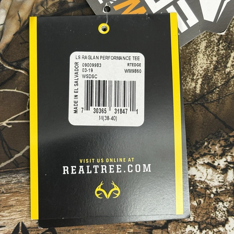 Real Tree Performance No Fly Zone Insect Repellent Technology Long Sleeve Mens M - Image 3 of 4