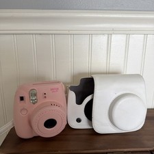Fujifilm Instax Mini 9 Ice Blue Instant Film Camera Case Tested Working 2016