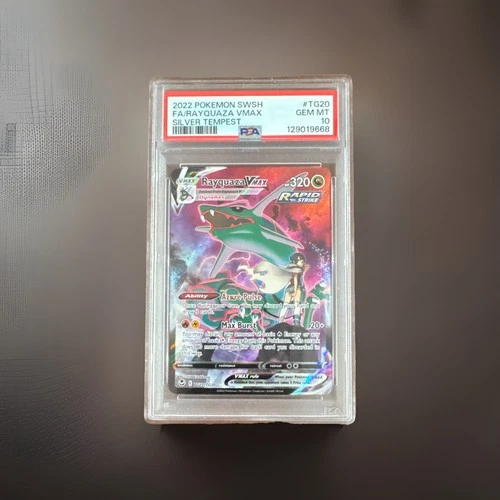 The Pokémon Company Rayquaza VMAX Silver Tempest TG20/TG30 Holo PSA 10