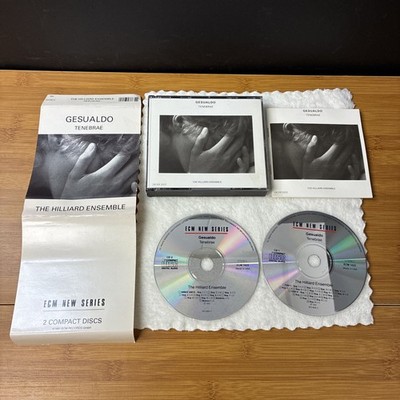 Gesualdo Tenebrae The Hilliard Ensemble (2 CD Box Set, 1991) ECM Records Tested