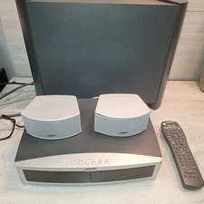 BOSE AV3-2-1 ii CD DVD Media Center Powered Speaker System Remote Tested Working