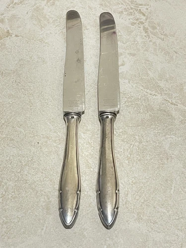 2 ANTIQUE, VINTAGE COLLECTABLE *SOLINGEN OKA ROSTFRI * KNIFE Sterling 800