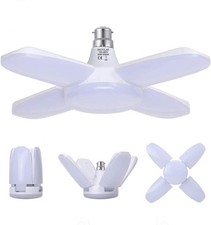 LED Garage Lights, B22 Deformable 60W 6800LM, Daylight White 6500K, LED Light B