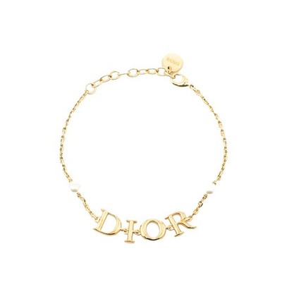 Dior Logo fake pearl bracelet Women 【Used】