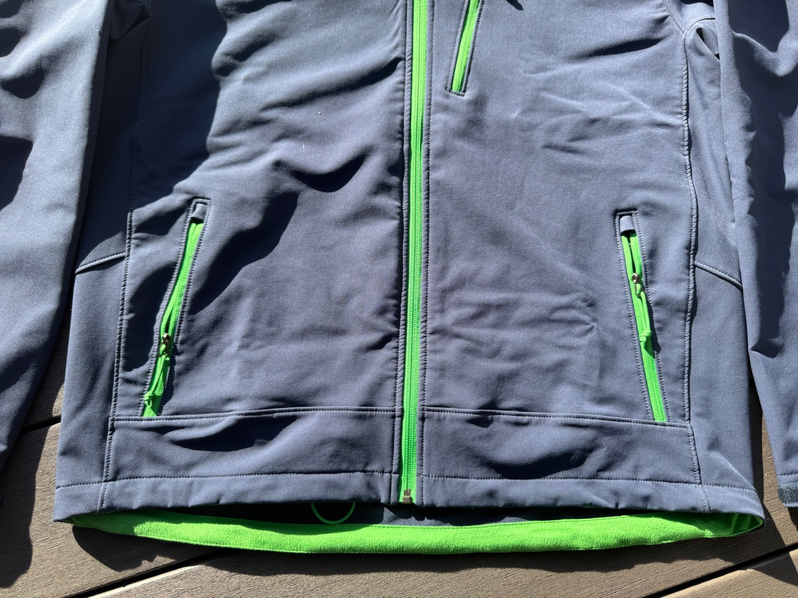 North Face LARGE Apex Bionic Soft Shell Full Zip … - image 3