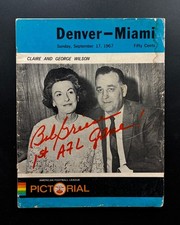 Bob Griese Signed PSA DNA 1st AFL Game Program Debut RC Rookie Miami Dolphins